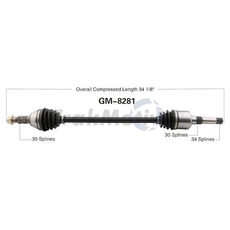 Surtrack Axle Cv Axle Shaft, Gm-8281 GM-8281